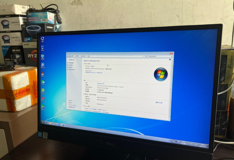 自用办公戴尔23.8寸一体机